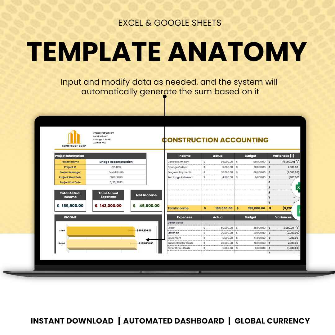 Construction Accounting Template