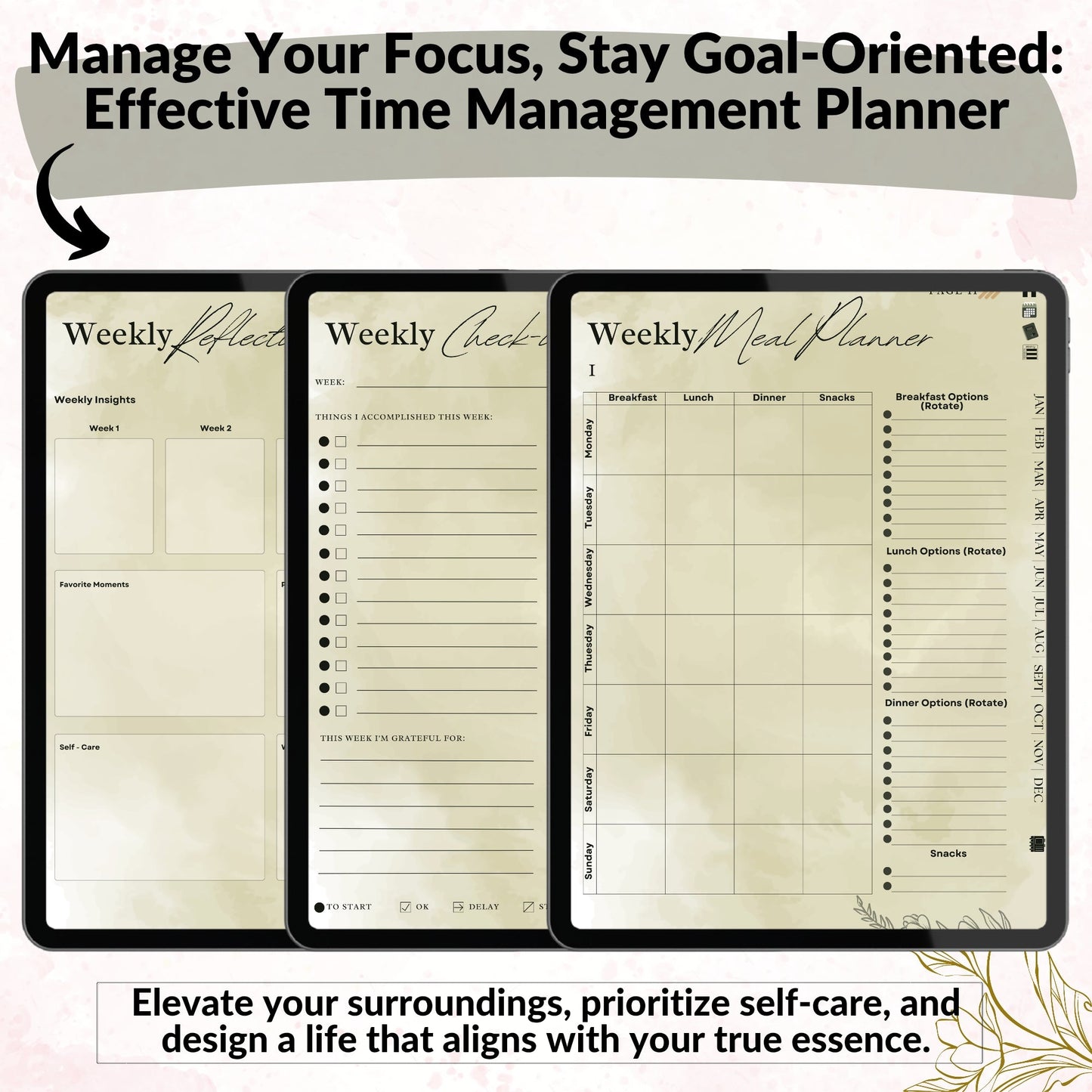 The Evergreen ADHD Planner: Find Your Natural Balance & Focus | Green Mode, Hyperlinked for iPad & Android