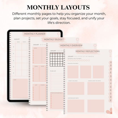The All-in-One ADHD Planner: Your Complete System for Clarity & Control | Undated, Hyperlinked for iPad & Android