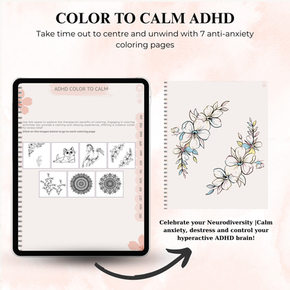 The All-in-One ADHD Planner: Your Complete System for Clarity & Control | Undated, Hyperlinked for iPad & Android