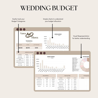 Golden Day™ - Wedding Planner Sheet & Budget Tracker | Works With Google Sheet