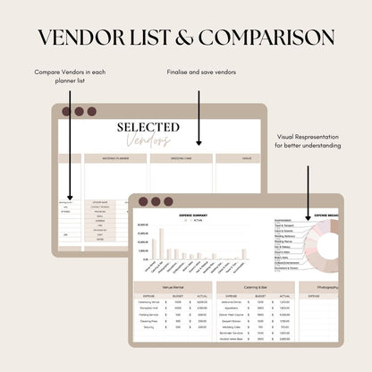 Golden Day™ - Wedding Planner Sheet & Budget Tracker | Works With Google Sheet