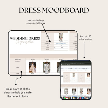 Golden Day™ - Wedding Planner Sheet & Budget Tracker | Works With Google Sheet