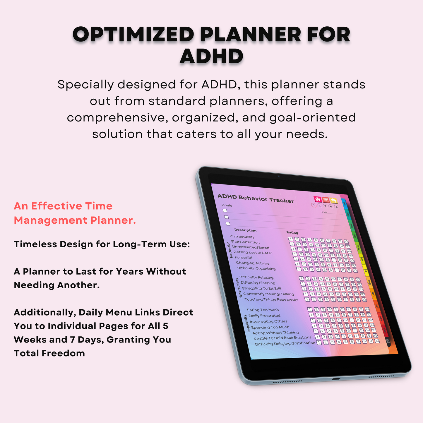 The Bloom ADHD Planner