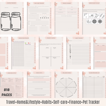 The All-in-One ADHD Planner: Your Complete System for Clarity & Control | Undated, Hyperlinked for iPad & Android