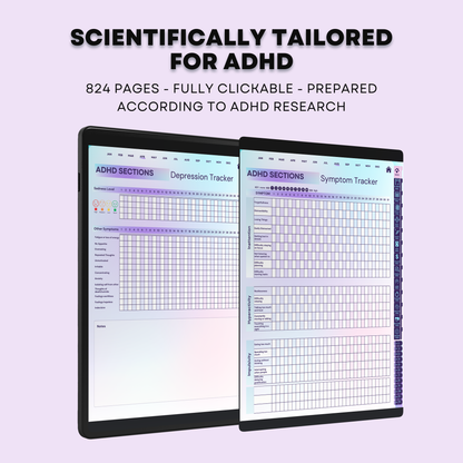 ADHD Digital Planner, GoodNotes Planner
