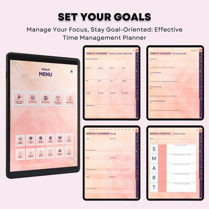 The Mindful ADHD Planner: Find Your Flow & Balance | Boho Aesthetic, Hyperlinked for iPad & Android