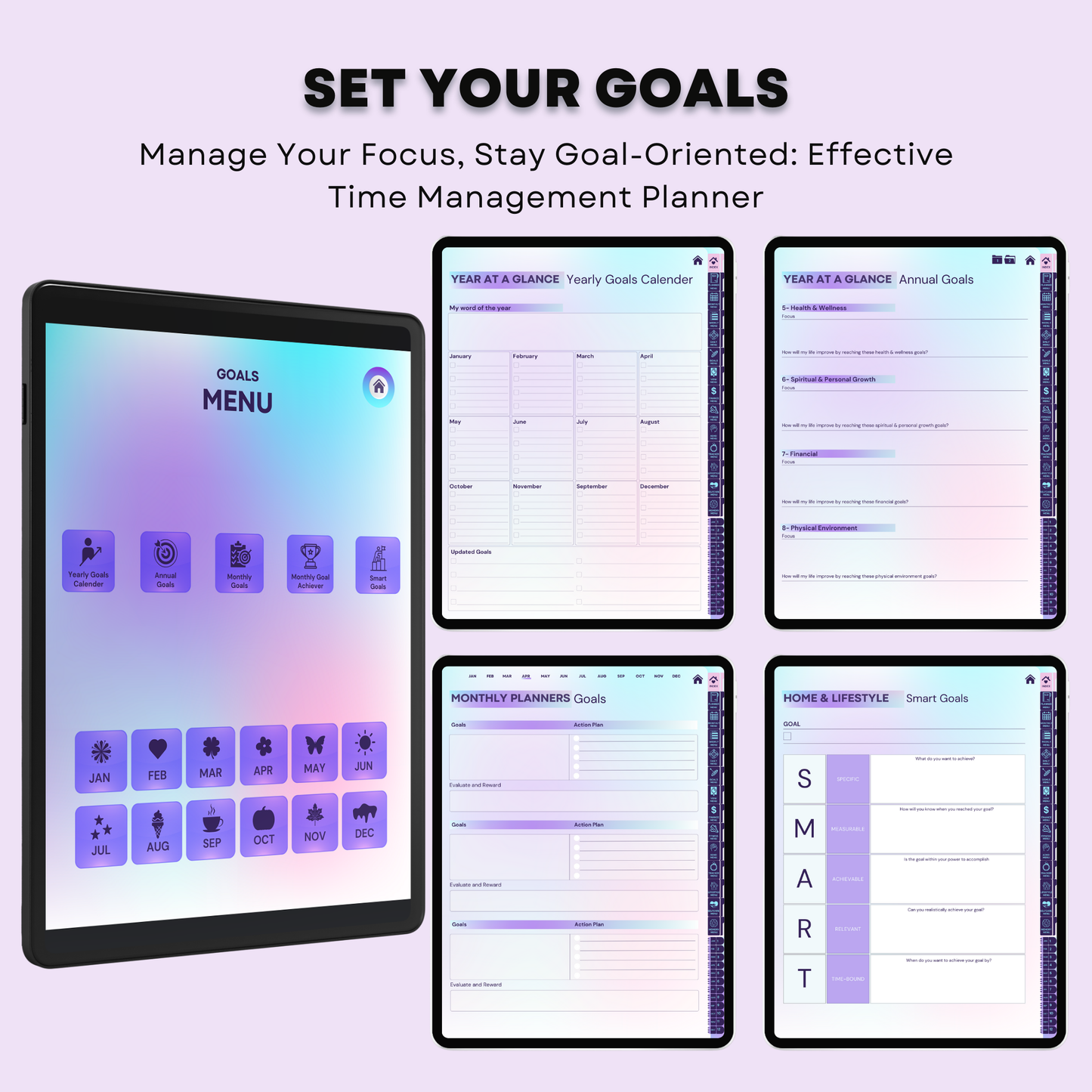 ADHD Digital Planner, GoodNotes Planner