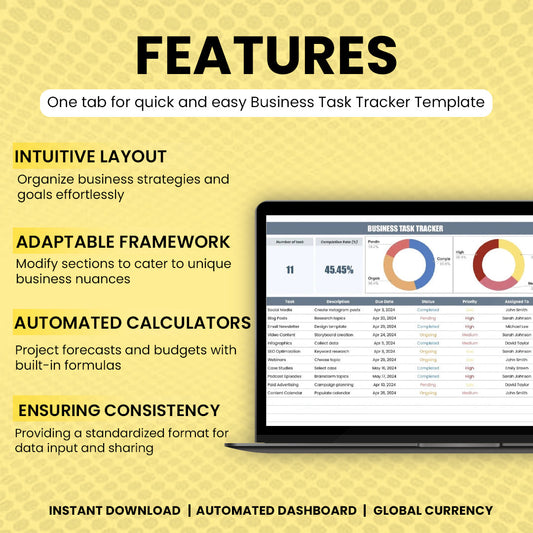 Business Task Tracker Template