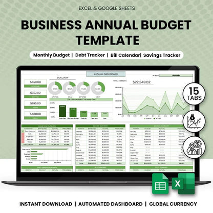 Business Annual Budget Template