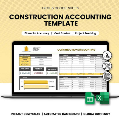 Construction Accounting Template