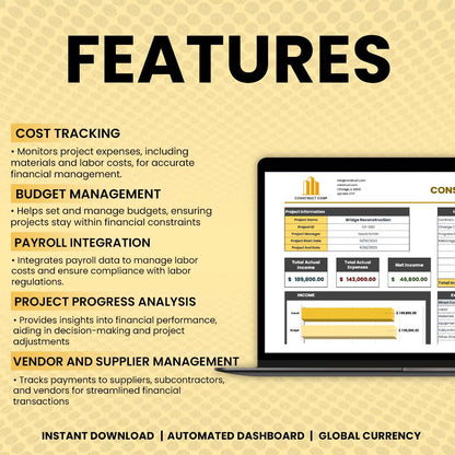 Construction Accounting Template