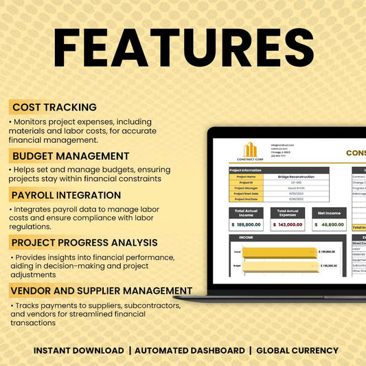Construction Accounting Template