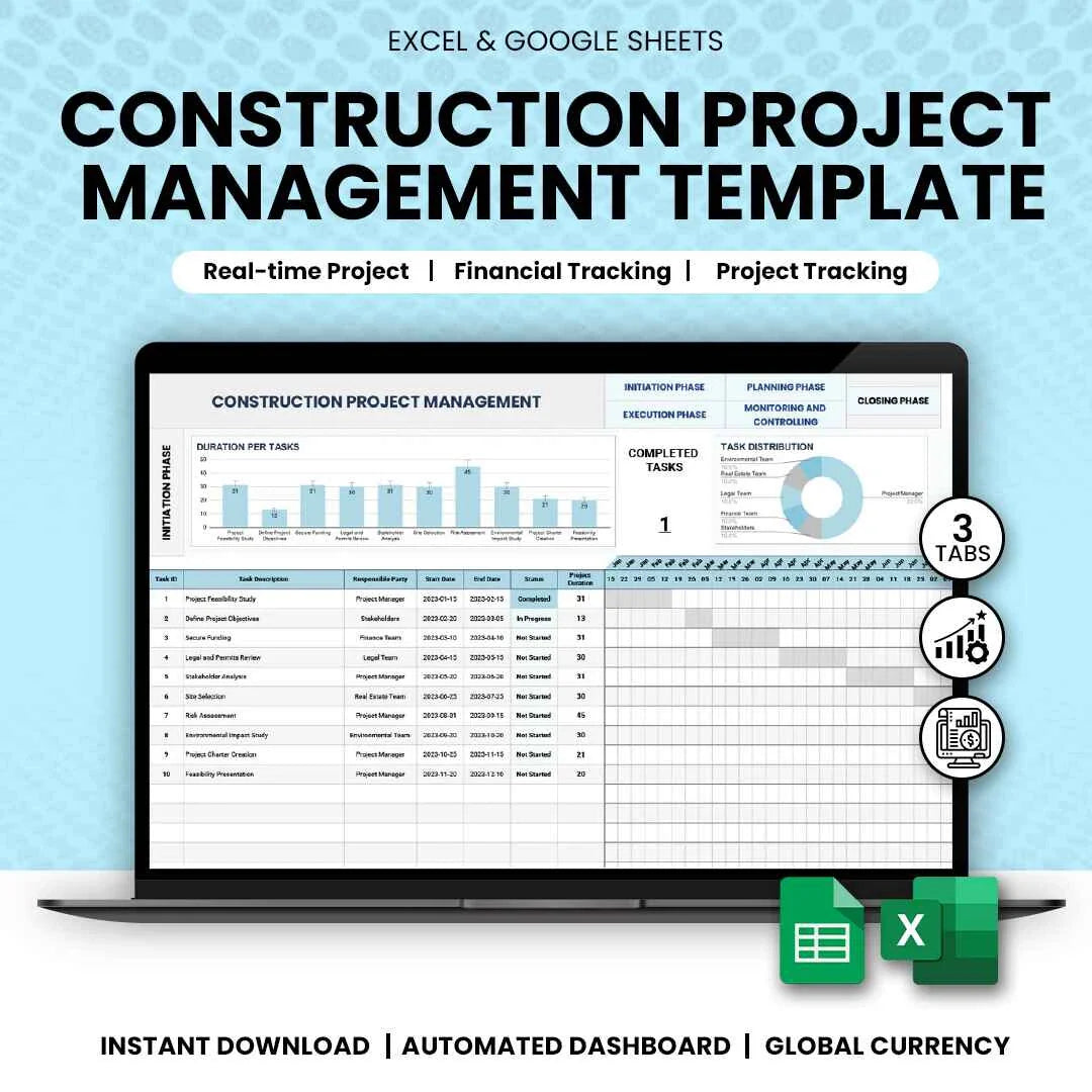 Construction Project Management Template