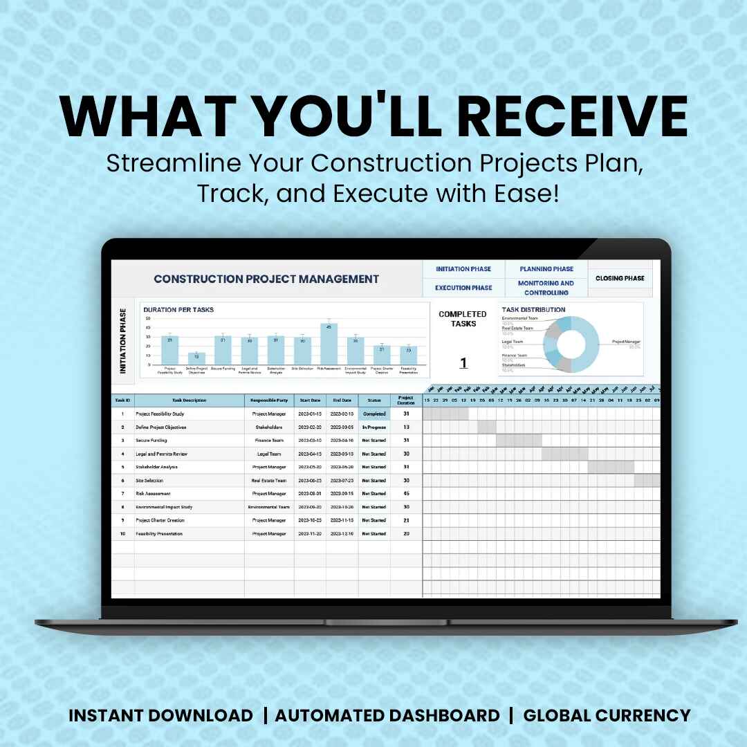 Construction Project Management Template