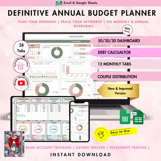 Ultimate Annual Budget (Weekly, Monthly, Yearly)