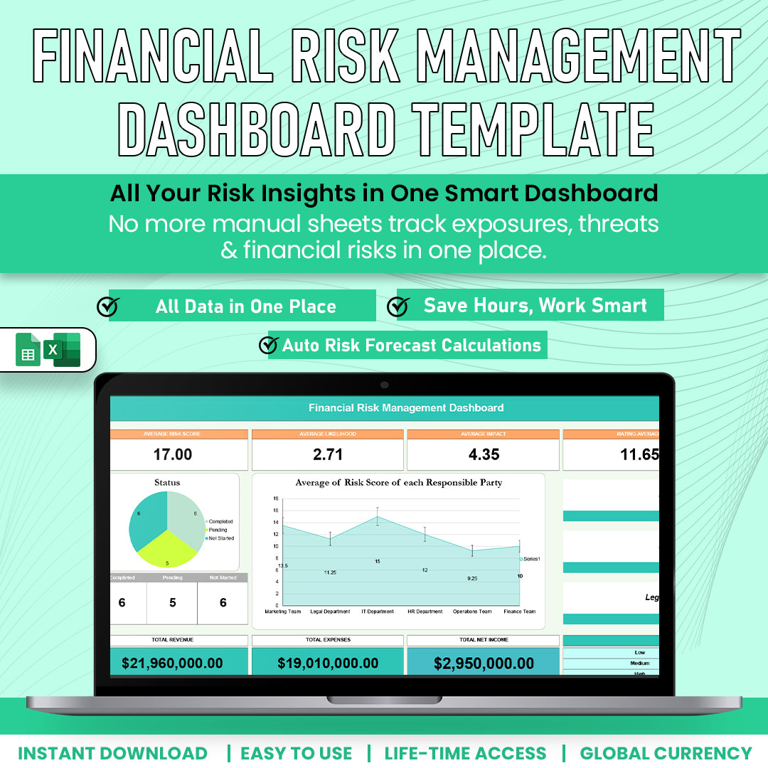 Financial Risk Managemnet Dashboard Template