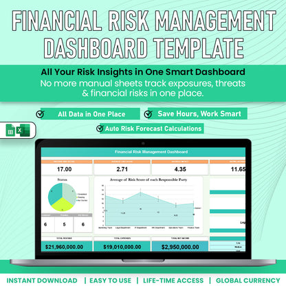 Financial Risk Managemnet Dashboard Template