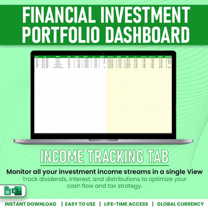 Financial Investment Portfolio Dasboard Template