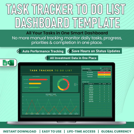 Task Tracker To do List Dashboard Template