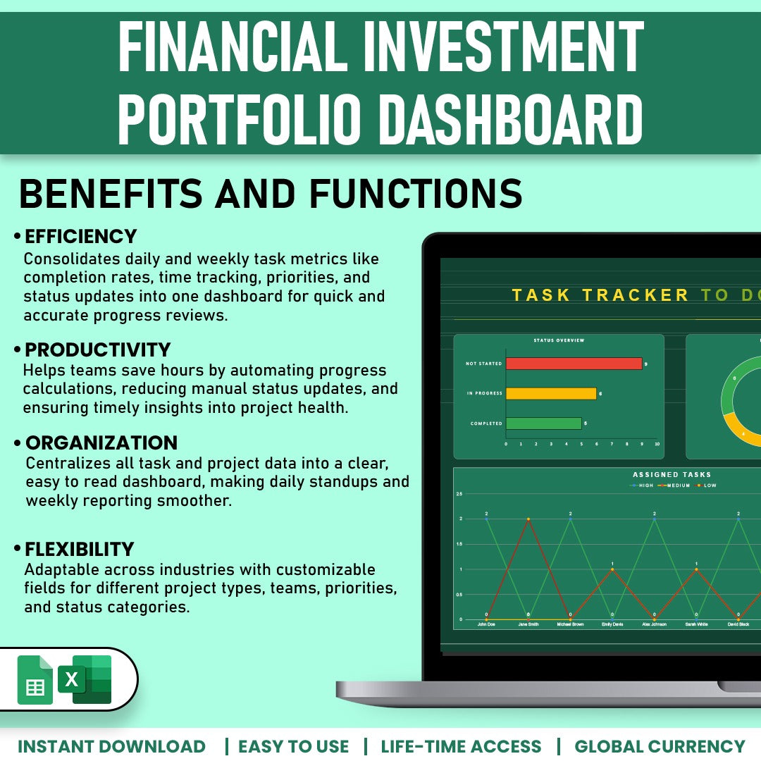 Task Tracker To do List Dashboard Template