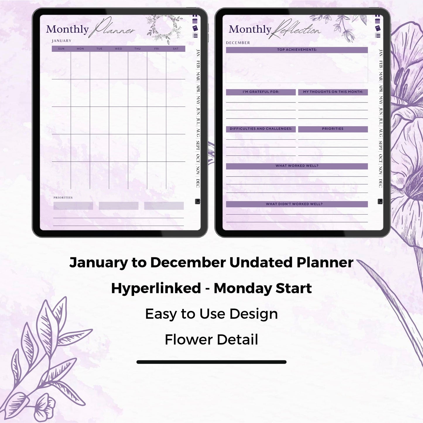 The Creator's ADHD Planner: Where Imagination Meets Intention | Purple Mode, Hyperlinked for iPad & Android