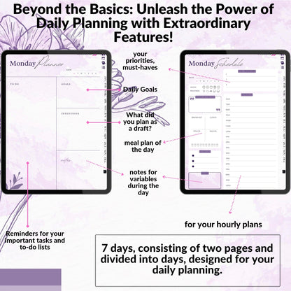 The Creator's ADHD Planner: Where Imagination Meets Intention | Purple Mode, Hyperlinked for iPad & Android
