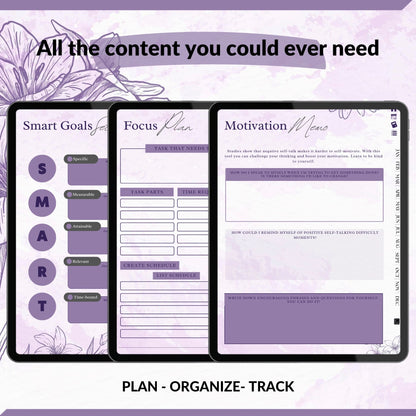 The Creator's ADHD Planner: Where Imagination Meets Intention | Purple Mode, Hyperlinked for iPad & Android