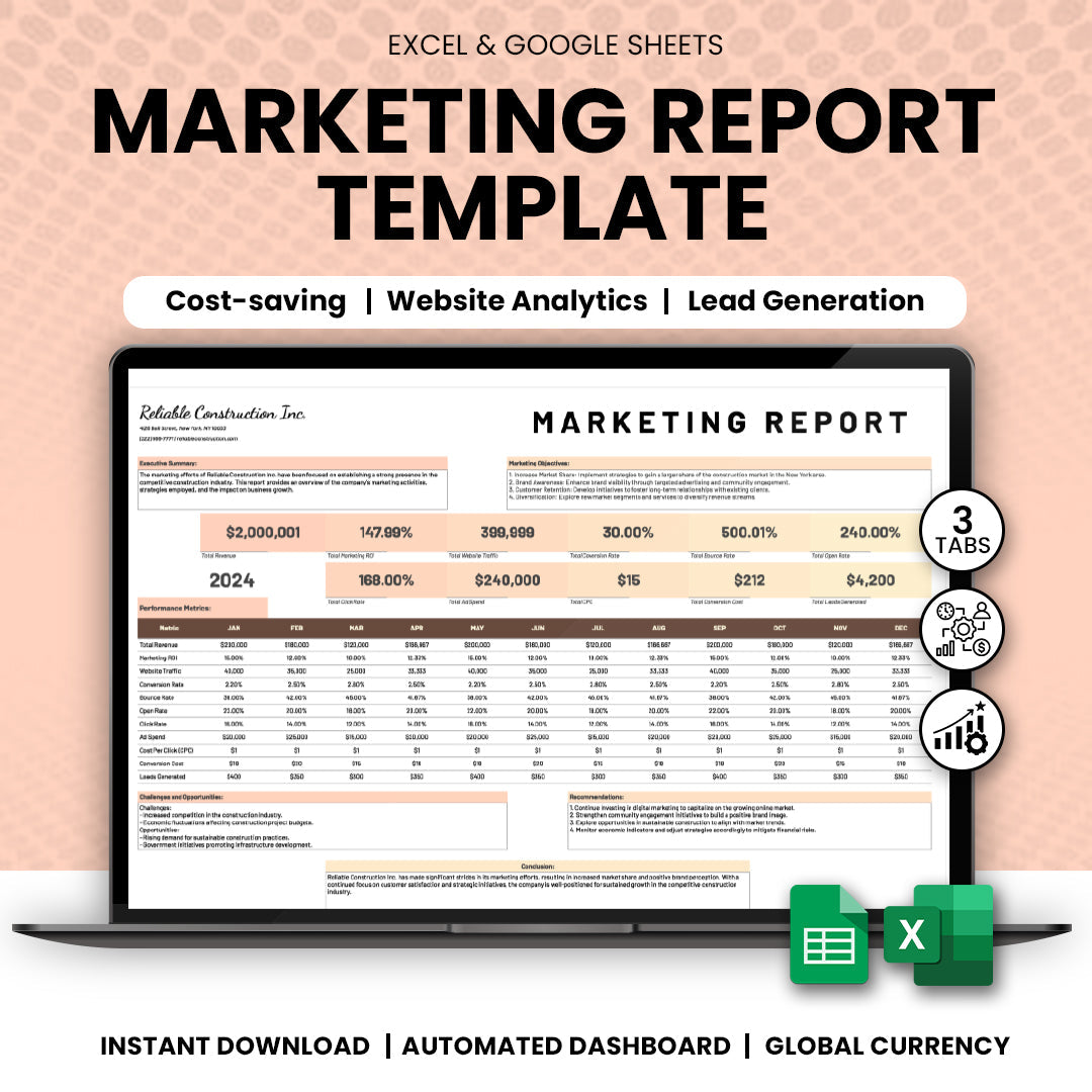 Marketing Report Template