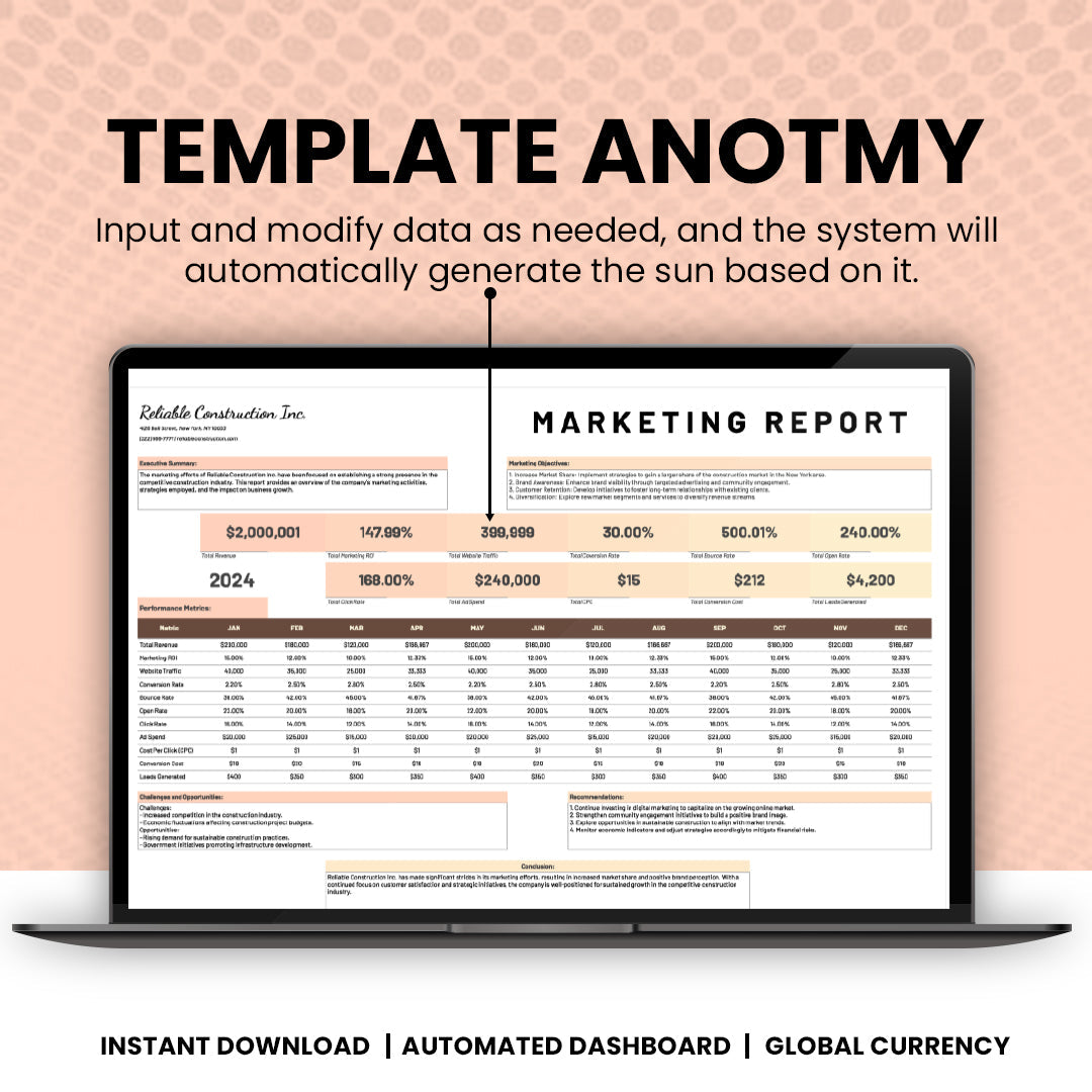 Marketing Report Template