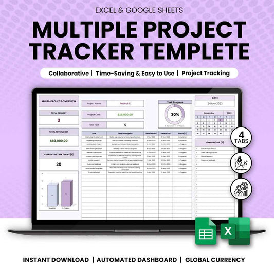 Multiple Project Tracker Template