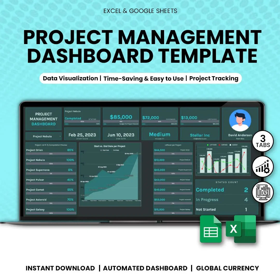 Project Management Dashboard Template