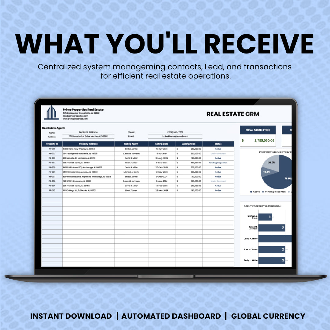 Real Estate CRM Template