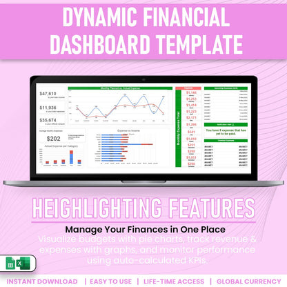 Dynamic Financial Dashboard Template