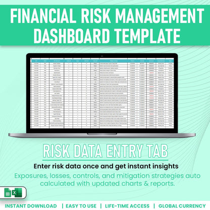 Financial Risk Managemnet Dashboard Template
