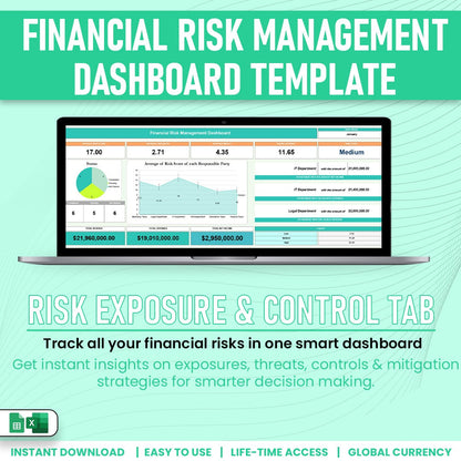 Financial Risk Managemnet Dashboard Template