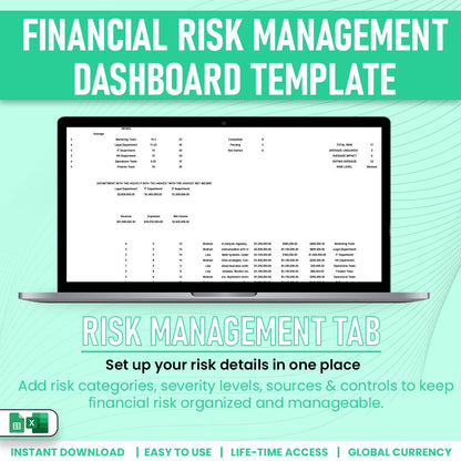 Financial Risk Managemnet Dashboard Template