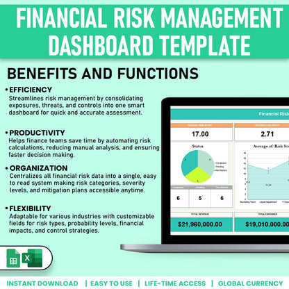 Financial Risk Managemnet Dashboard Template