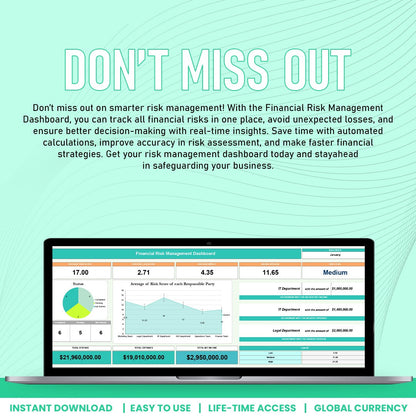Financial Risk Managemnet Dashboard Template