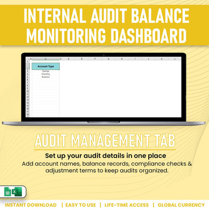 Internal Audit Balance Monitoring Dashboard