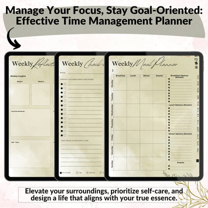 The Evergreen ADHD Planner: Find Your Natural Balance & Focus | Green Mode, Hyperlinked for iPad & Android
