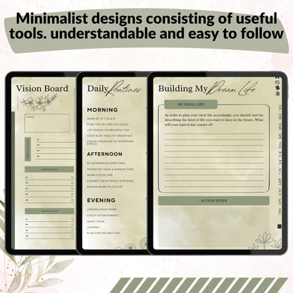 The Evergreen ADHD Planner: Find Your Natural Balance & Focus | Green Mode, Hyperlinked for iPad & Android