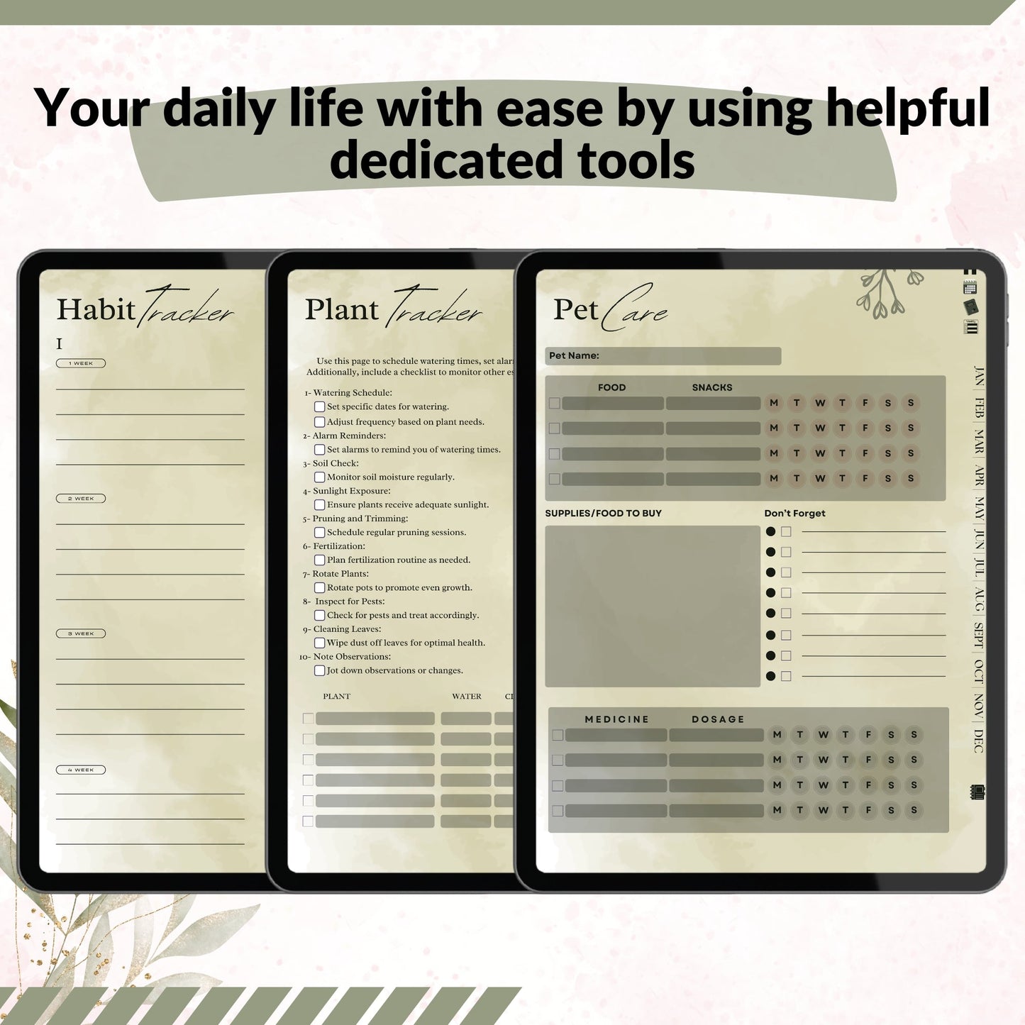 The Evergreen ADHD Planner: Find Your Natural Balance & Focus | Green Mode, Hyperlinked for iPad & Android