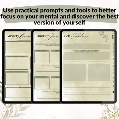 The Evergreen ADHD Planner: Find Your Natural Balance & Focus | Green Mode, Hyperlinked for iPad & Android