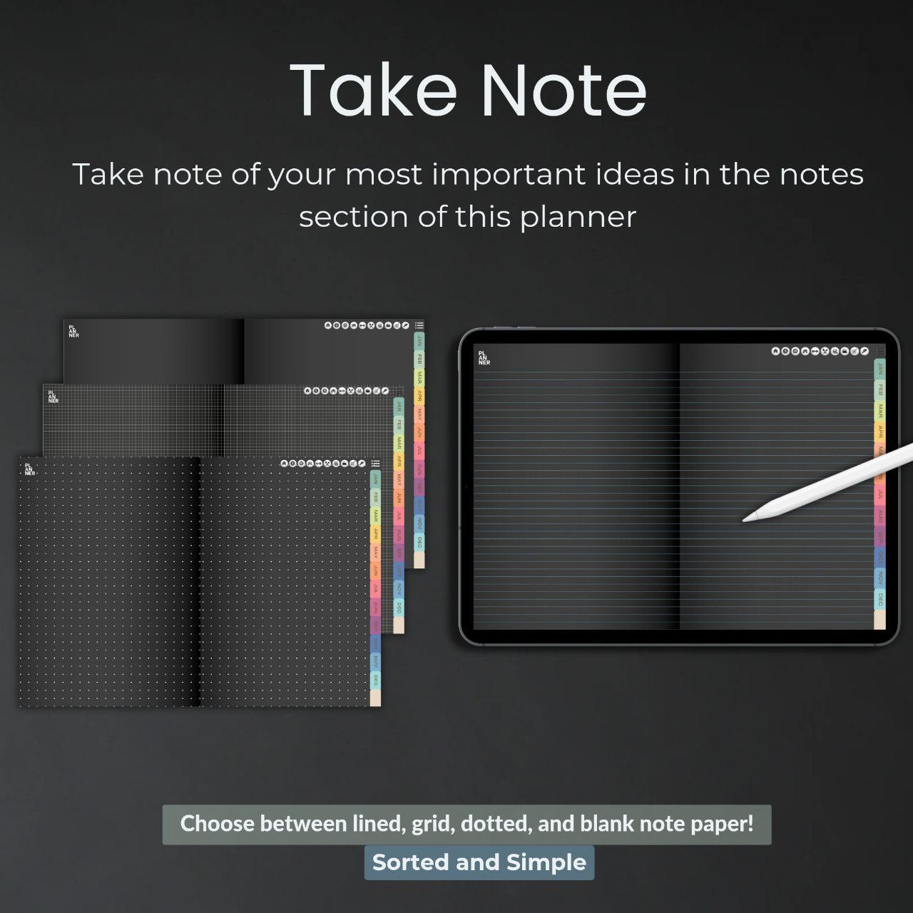 The Executive's Digital Dashboard: Your Integrated Life Command Center | Glossy Black, Horizontal & Hyperlinked